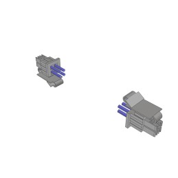 1 pcs : MMSD-02-22-L-03.25-D-K-MDX - MINI-MATE CABLE ASSEMBLY, 0.100'