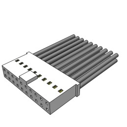 1 pcs : SMSD-10-24C-L-10.00-S-K - .100' MINI MATE UNIVERSAL DOUBLE