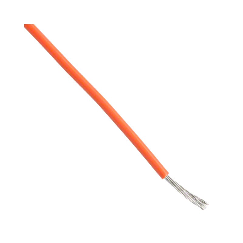 100 pcs : 2200/28OR-100 - HOOK-UP STRND 28AWG ORG