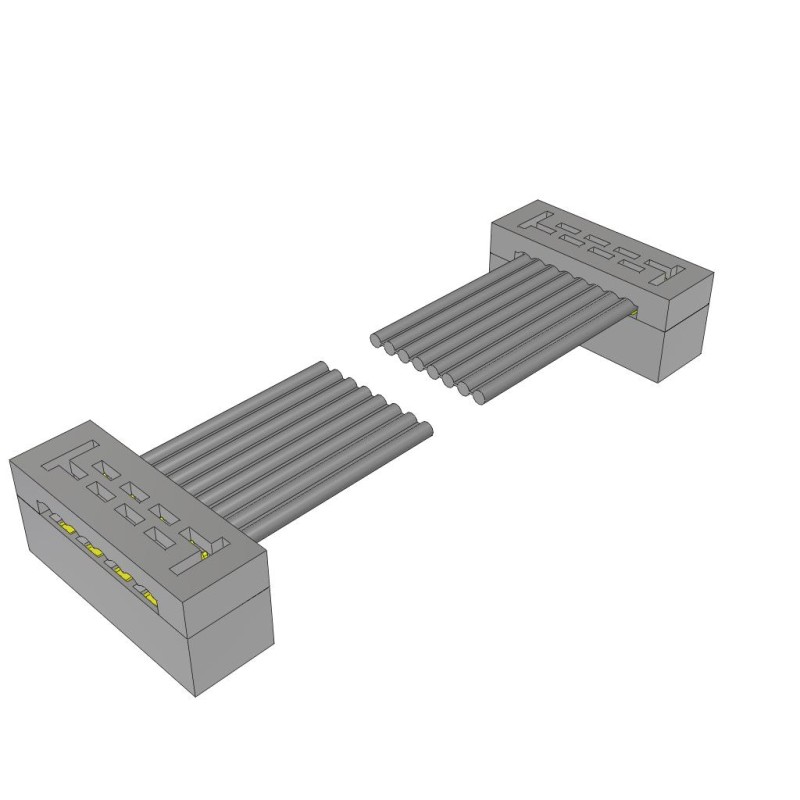 1 pcs : TCSD-04-D-08.00-01 - 2MM DOUBLE ROW FEMALE IDC ASSEMB
