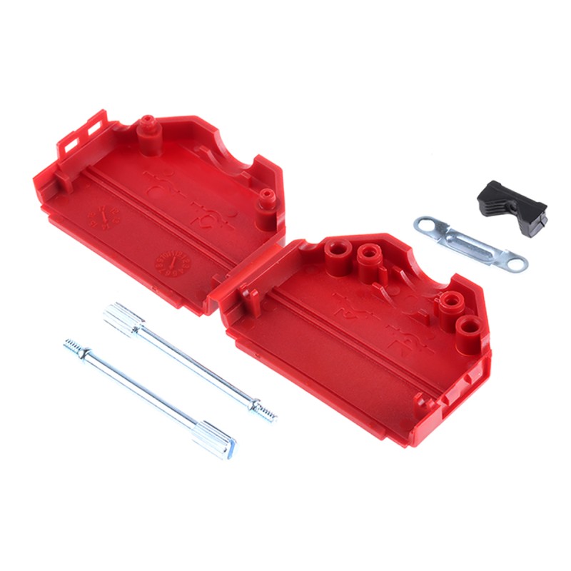 5 pcs - MH Connectors MHDPPK-SLIM Series Polyamide D Sub Backshell, 25 Way, Strain Relief