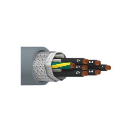 1 pcs : 901407CY SL001 - CABLE 7CON 14AWG SLATE SHLD FEET