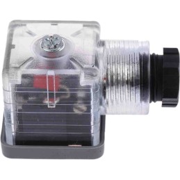 5 pcs - RS PRO 3P+E DIN 43650 A, Female Solenoid Valve Connector with Indicator Light, 12 V dc Voltage