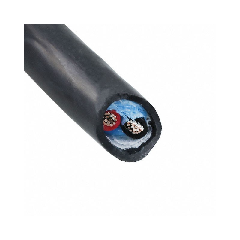 1 pcs : 25062 BK199 - CABLE 2COND 18AWG BLACK FEET