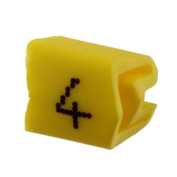 1 pcs : 0800462:0004 - WIRE MARKER SLIP-ON YELLOW