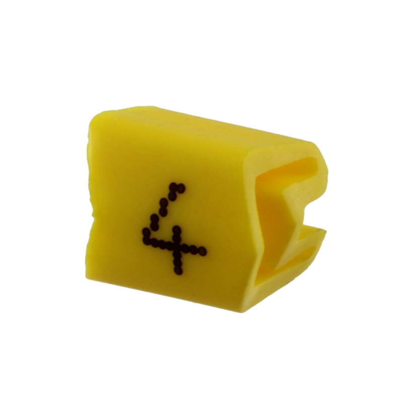 1 pcs : 0800462:0004 - WIRE MARKER SLIP-ON YELLOW