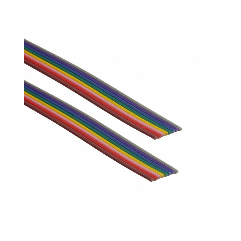 1 pcs : AWG28-08/F-1/300 - CBL RIBN 8COND 0.039 MLT FOOT