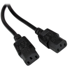 1 pcs - StarTech.com 3 Core Power Cable, 6 mm, 1.8m, Black Polyvinyl Chloride PVC Sheath, Power, 10 A, 250 V ac