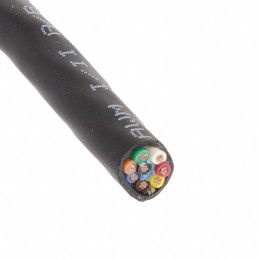 1 pcs : 25468 BK199 - CABLE 8COND 20AWG BLK SHLD FEET