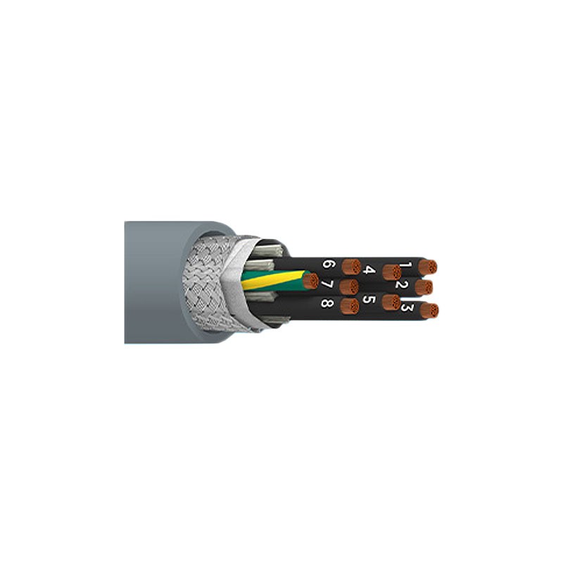 1 pcs : 901609CY SL001 - CABLE 9CON 16AWG SLATE SHLD FEET