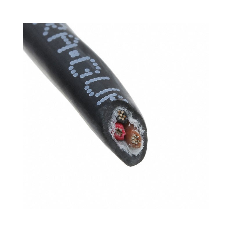 1 pcs : 25013 BK199 - CABLE 3COND 24AWG BLACK FEET
