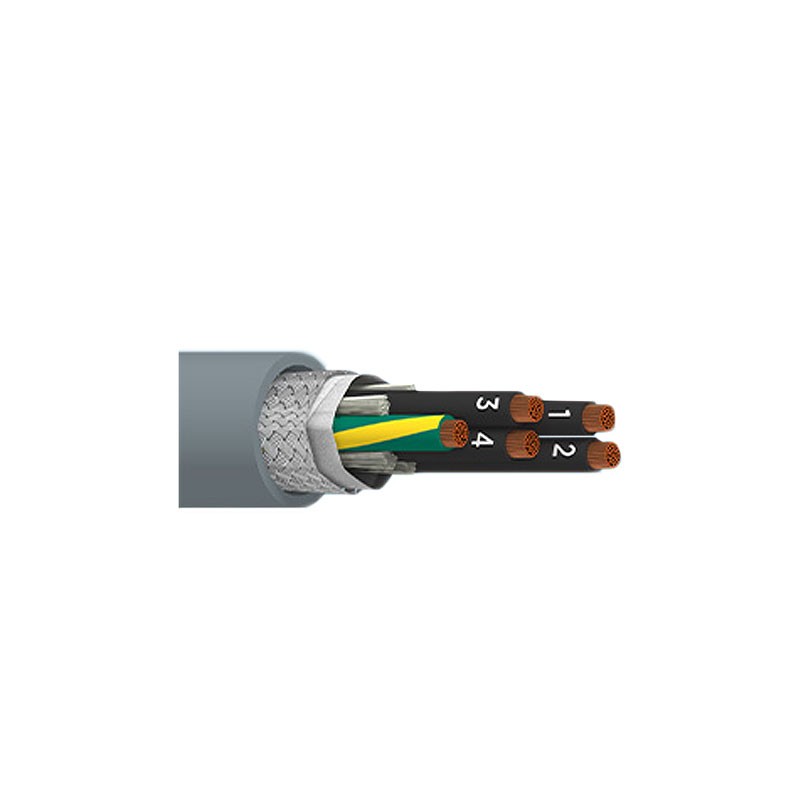 1 pcs : 901405CY SL001 - CABLE 5CON 14AWG SLATE SHLD FEET