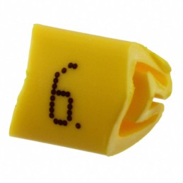 1 pcs : 0800462:0006 - WIRE MARKER SLIP-ON YELLOW