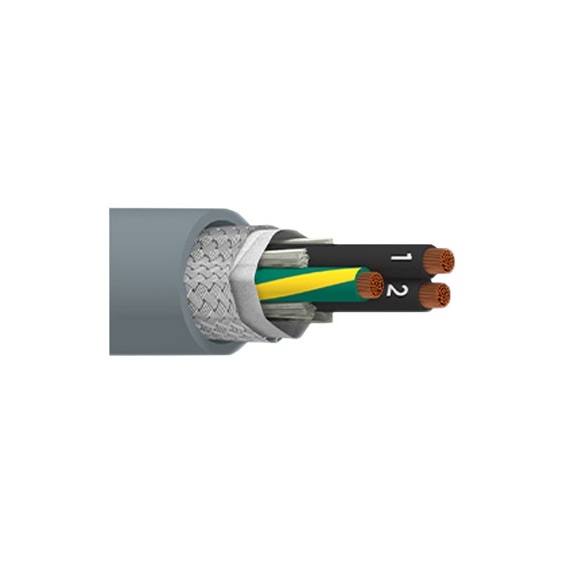 1 pcs : 901803CY SL001 - CABLE 3CON 18AWG SLATE SHLD FEET