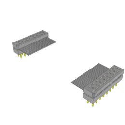 1 pcs : IDMD-08-D-07.00-T-G - SLIM BODY DOUBLE-ROW IDC MALE AS