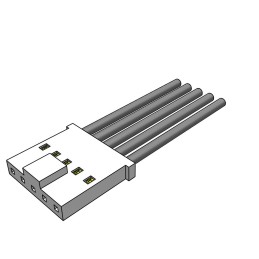 1 pcs : SMSS-05-24-L-20.00-S-K - .100' MINI MATE UNIVERSAL SINGLE