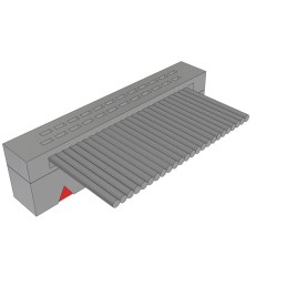 1 pcs : FFSD-12-S-07.00-01-N - .050 X .050 C.L. FEMALE IDC ASSE