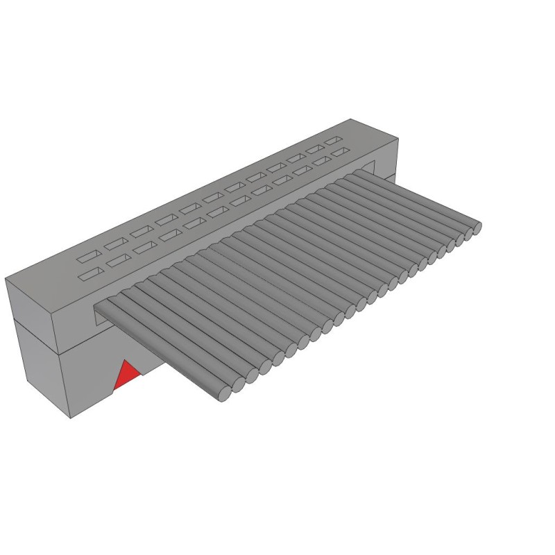 1 pcs : FFSD-12-S-07.00-01-N - .050 X .050 C.L. FEMALE IDC ASSE