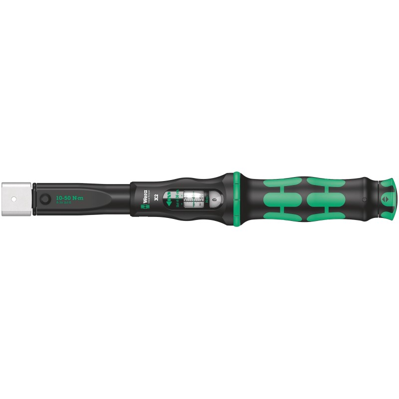 1 pcs - Wera Click-Torque X 2 Click Torque Wrench, 10 - 50Nm, Square Drive, 9 x 12mm Insert