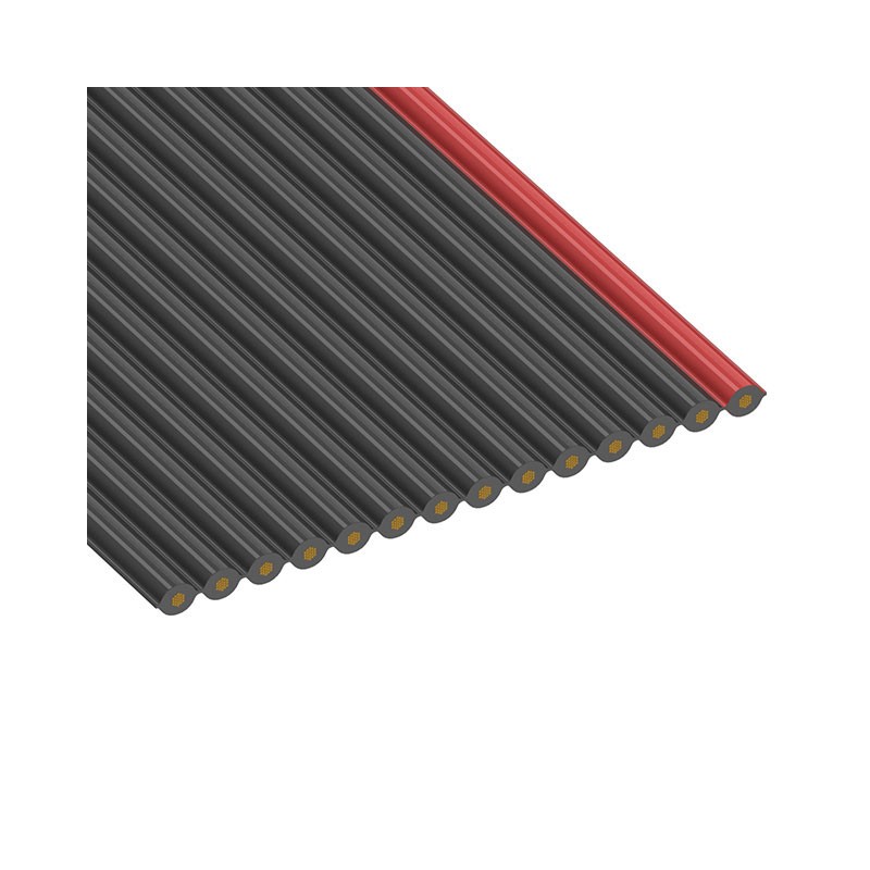 1 pcs : 3319/14 300 - CBL RIBN 14COND 0.05 BLACK FOOT