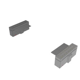 1 pcs : HCSD-07-D-18.00-01-N-G - IDC SOCKET AND TERMINAL CABLE AS