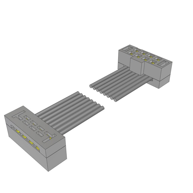 1 pcs : TCSD-04-D-12.00-01-N-R - IDC SOCKET CABLE ASSEMBLIES, 2.0