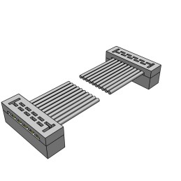 1 pcs : TCSD-05-D-35.40-01-N - IDC SOCKET CABLE ASSEMBLIES, 2.0