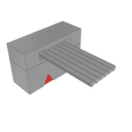 1 pcs : FFSD-03-S-20.00-01 - .050 X .050 C.L. FEMALE IDC ASSE