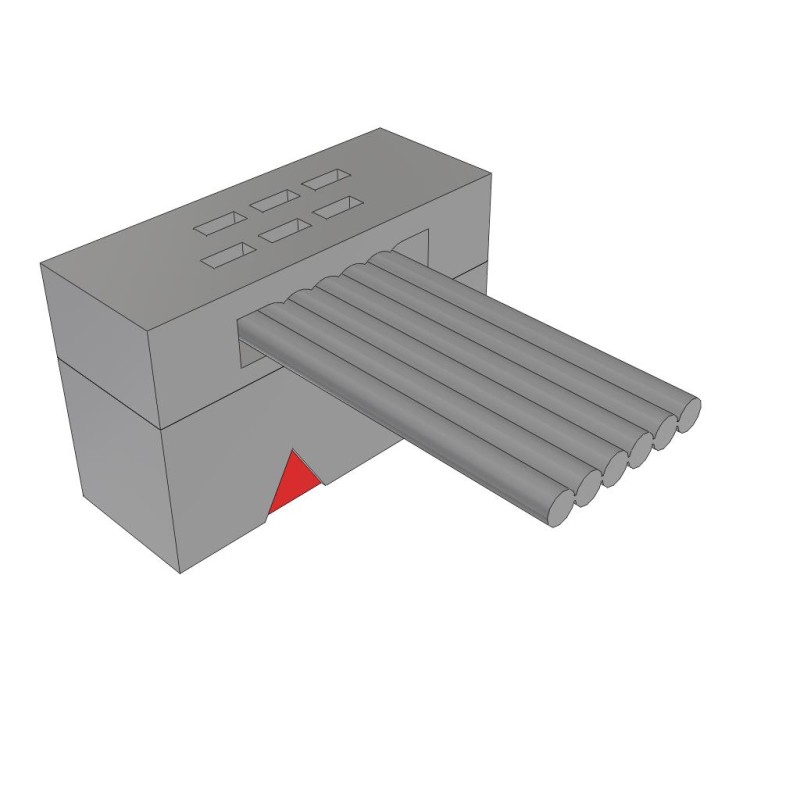 1 pcs : FFSD-03-S-20.00-01 - .050 X .050 C.L. FEMALE IDC ASSE