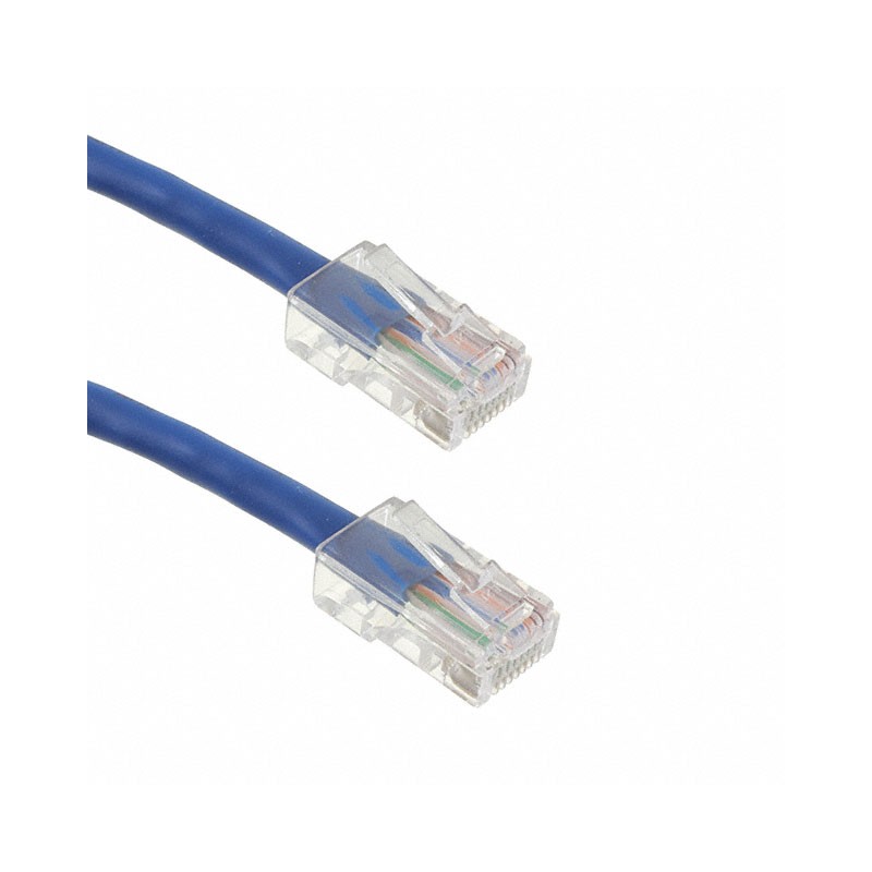 1 pcs : NPC-5E-003-BU - CABLE MOD 8P8C PLUG TO PLUG 3'