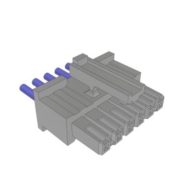 1 pcs : MMSS-06-22-L-24.00-S-K - MINI-MATE CABLE ASSEMBLY, 0.100'