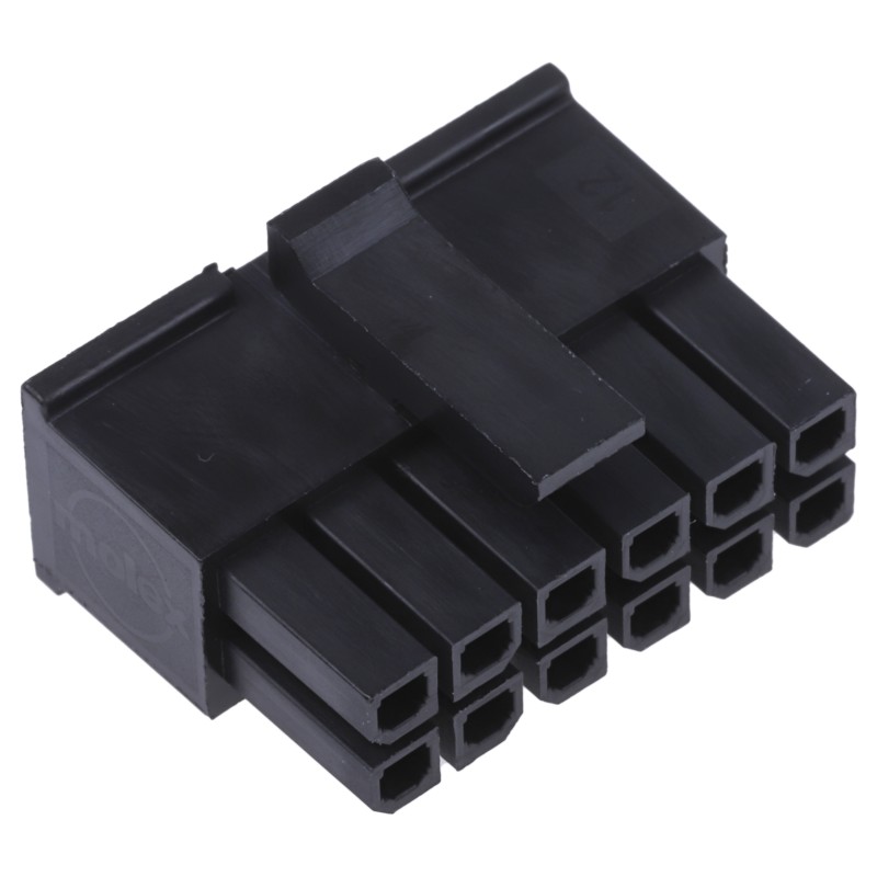 5 pcs - Molex, Micro-Fit 3.0 Female Connector Housing, 3mm Pitch, 12 Way, 2 Row