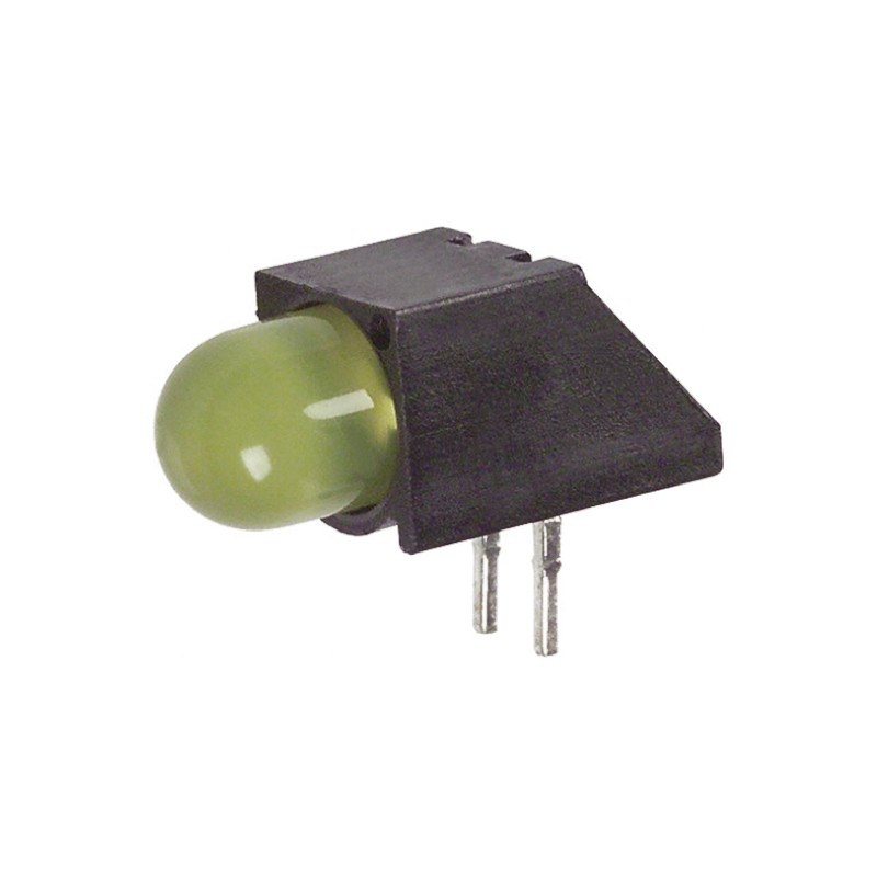 1 pcs - Dialight 550-1207F, Yellow Right Angle PCB LED Indicator, Through Hole 2.7 V