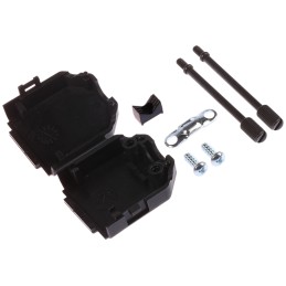 5 pcs - MH Connectors MHDPPK-SLIM Series Polyamide D Sub Backshell, 15 Way, Strain Relief