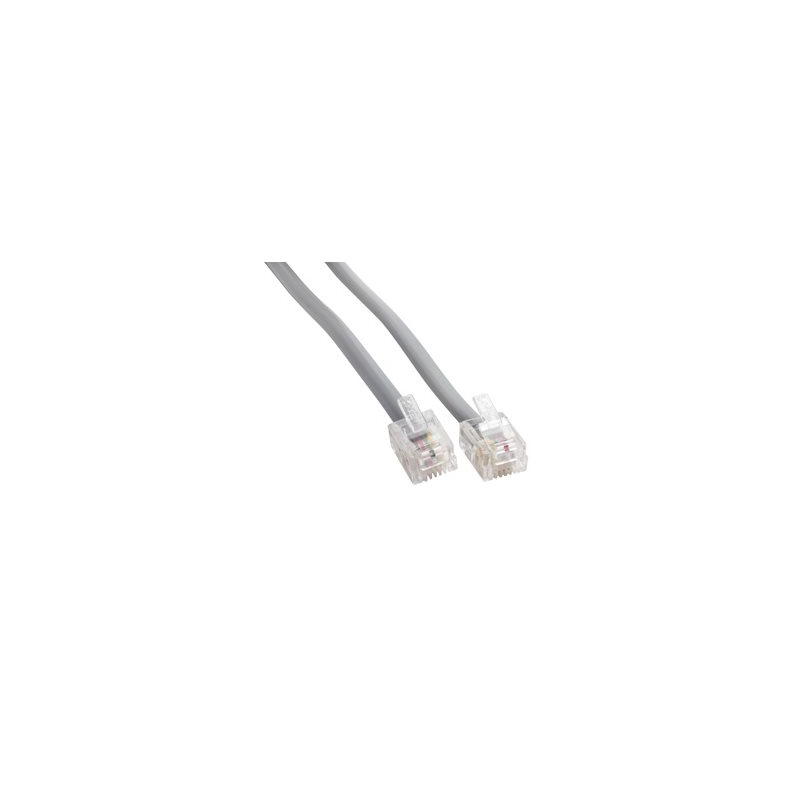 1 pcs : MP-5FRJ11STWS-007 - CABLE MOD 6P4C PLUG TO PLUG 7'