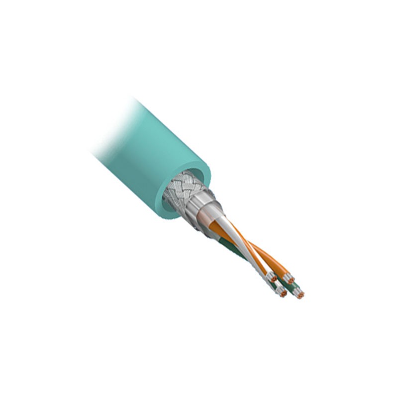 1 pcs : 75033 TL001 - CABLE CAT5E 4CON 22AWG TEAL FEET