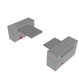 1 pcs : FFSD-04-D-08.00-01 - .050 X .050 C.L. FEMALE IDC ASSE