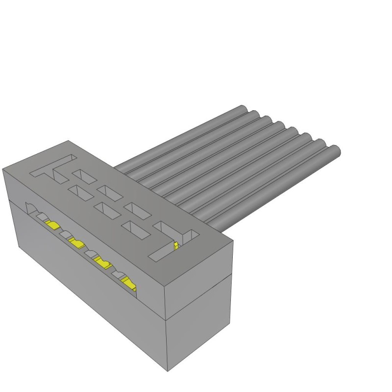 1 pcs : TCSD-04-S-10.00-01-F-N - 2MM DOUBLE ROW FEMALE IDC ASSEMB