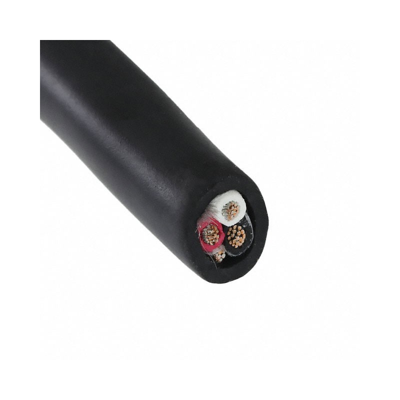 1 pcs : 25463 BK199 - CABLE 3COND 20AWG BLK SHLD FEET