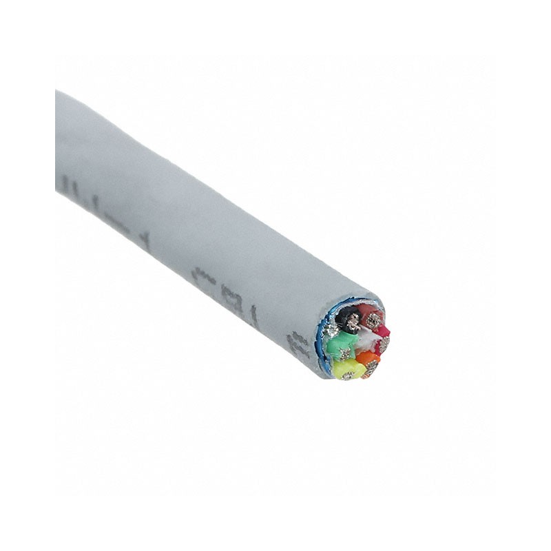 1 pcs : 5196C SL212 - CABLE 6CON 22AWG SLATE SHLD FEET