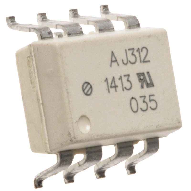 1 pcs - Broadcom, HCPL-J312-300E DC Input Transistor Output Optocoupler, Surface Mount, 8-Pin DIP