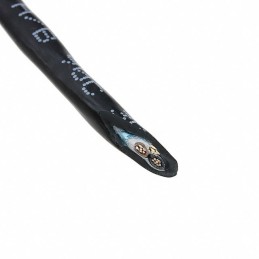 1 pcs : 25192 BK199 - CABLE 2COND 22AWG BLK SHLD FEET