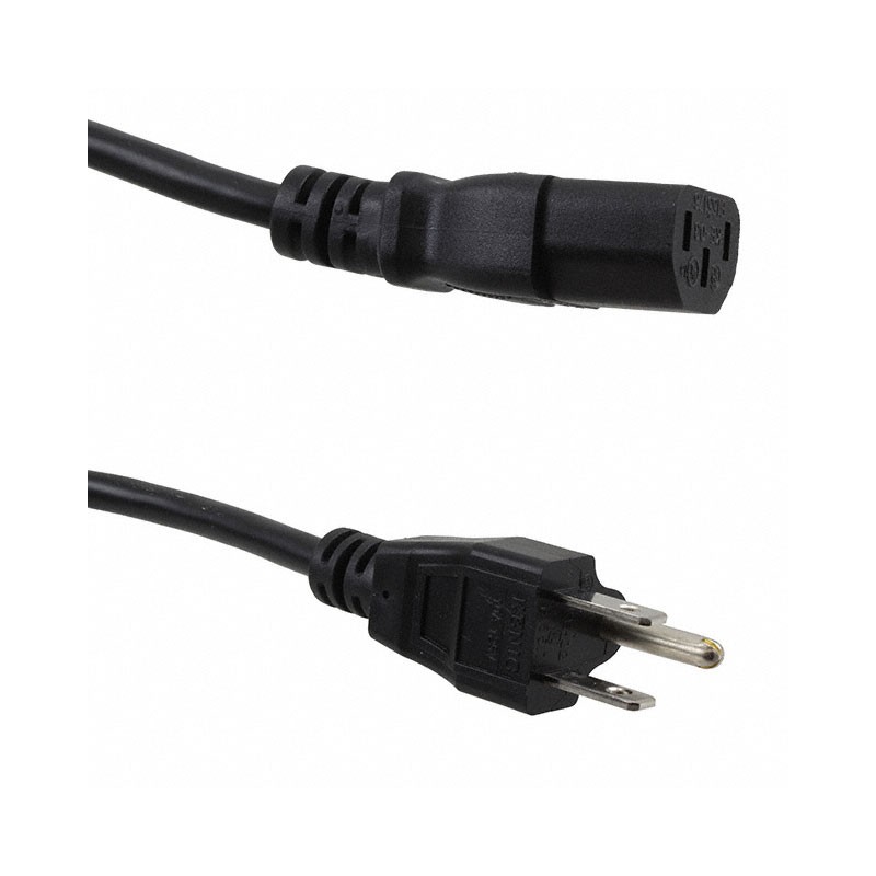 1 pcs : 67400-185-EB - CORD 18AWG NEMA5-15P - IEC320 6'