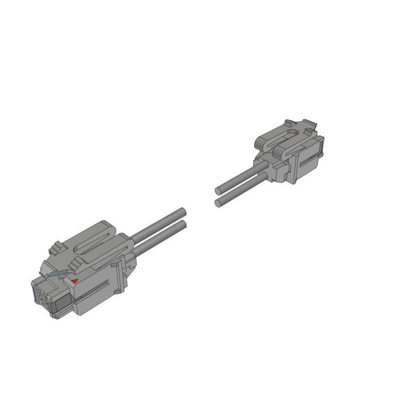 1 pcs : UMPC-02-L-18-P-12.0 - CBL ASSEM MPOWER 2POS 18AWG 12'