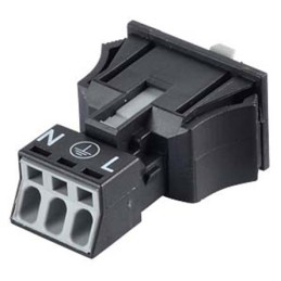 5 pcs - Wago 890 Series WINSTA MINI Snap In Plug, 3-Pole, Male, 3-Way, Flange Mount, Snap In Mount, 16A