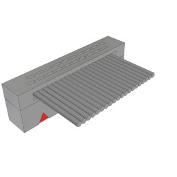 1 pcs : FFSD-10-S-10.00-01-N - .050 X .050 C.L. FEMALE IDC ASSE