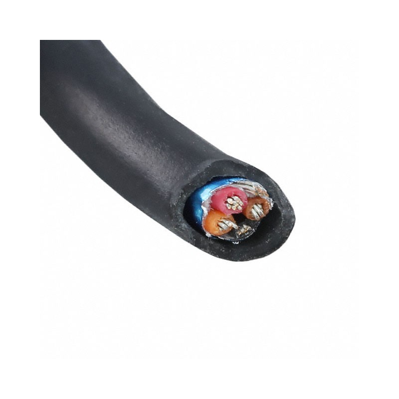 1 pcs : 25094 BK199 - CABLE 4COND 24AWG BLK SHLD FEET