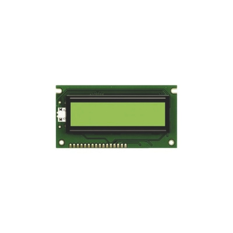 1 pcs - Powertip PC1602LRSD Alphanumeric LCD Display, 2 Rows by 16 Characters, Transflective