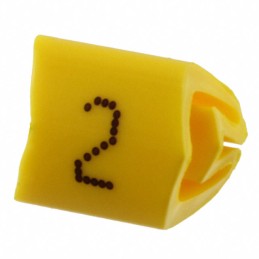 1 pcs : 0800462:0002 - WIRE MARKER SLIP-ON YELLOW