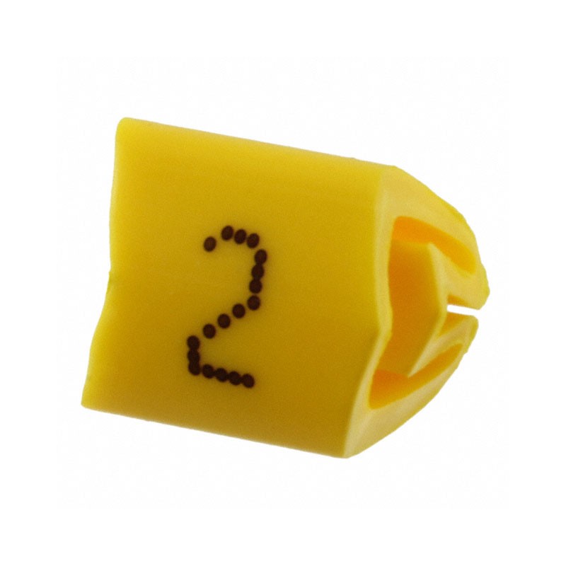 1 pcs : 0800462:0002 - WIRE MARKER SLIP-ON YELLOW